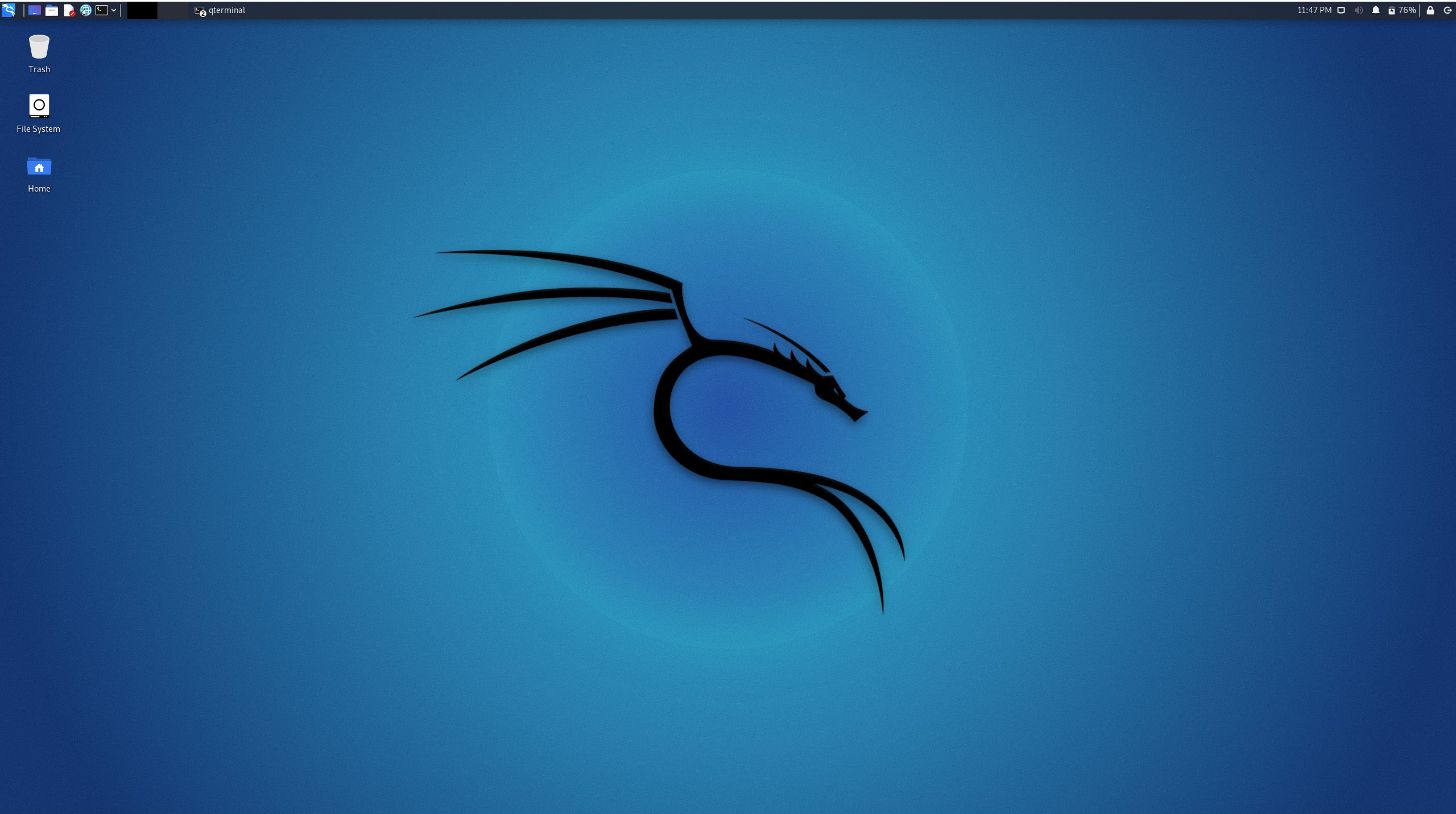 Kali Linux デスクトップ画面